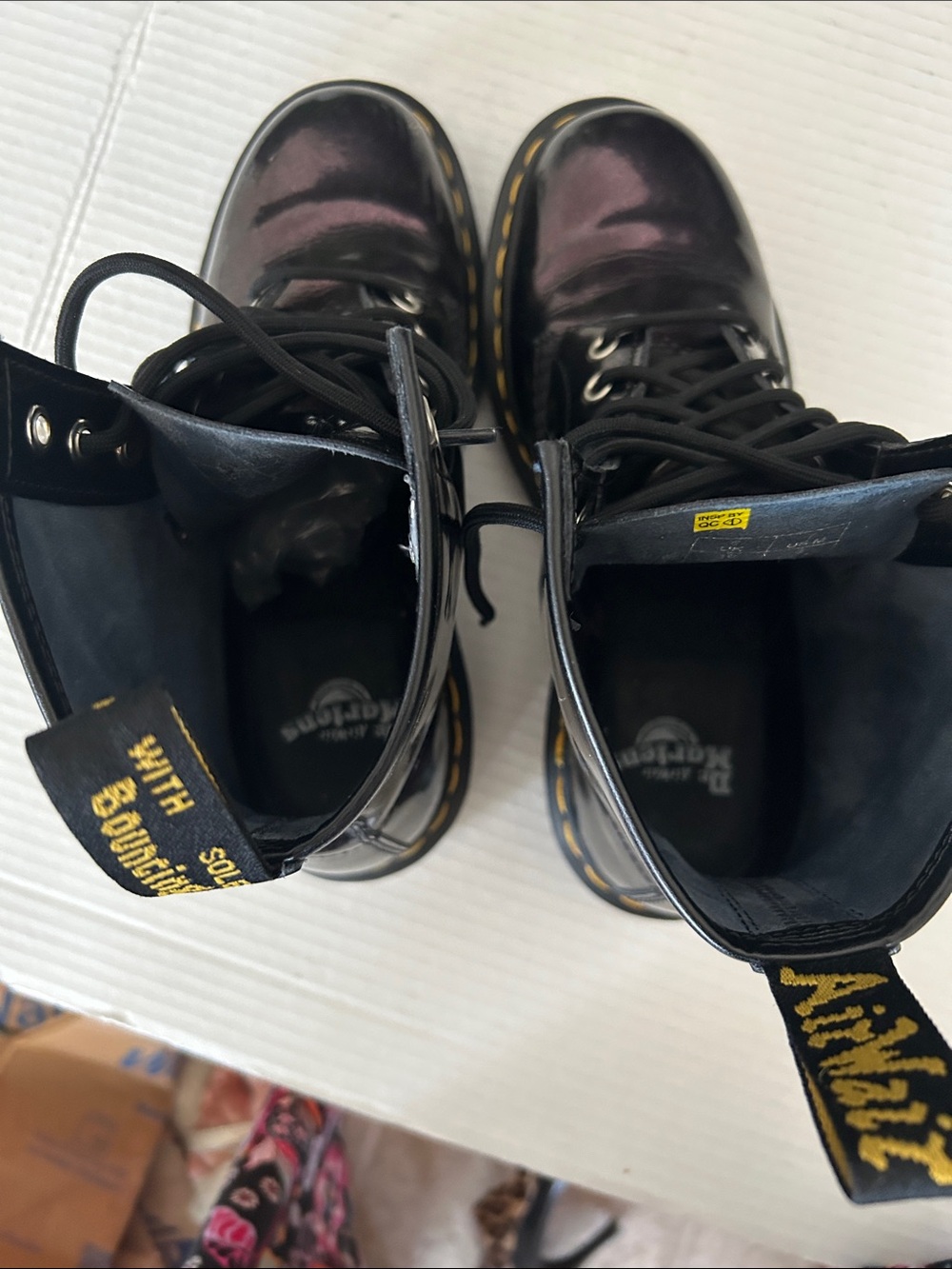 Dr. Martens 1460 Burgundy Patent
Leather Boots EUC - Picture 15 of 17